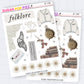 Folklore Journaling Deco Stickers - JD198