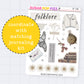 Folklore Journaling Deco Stickers - JD198