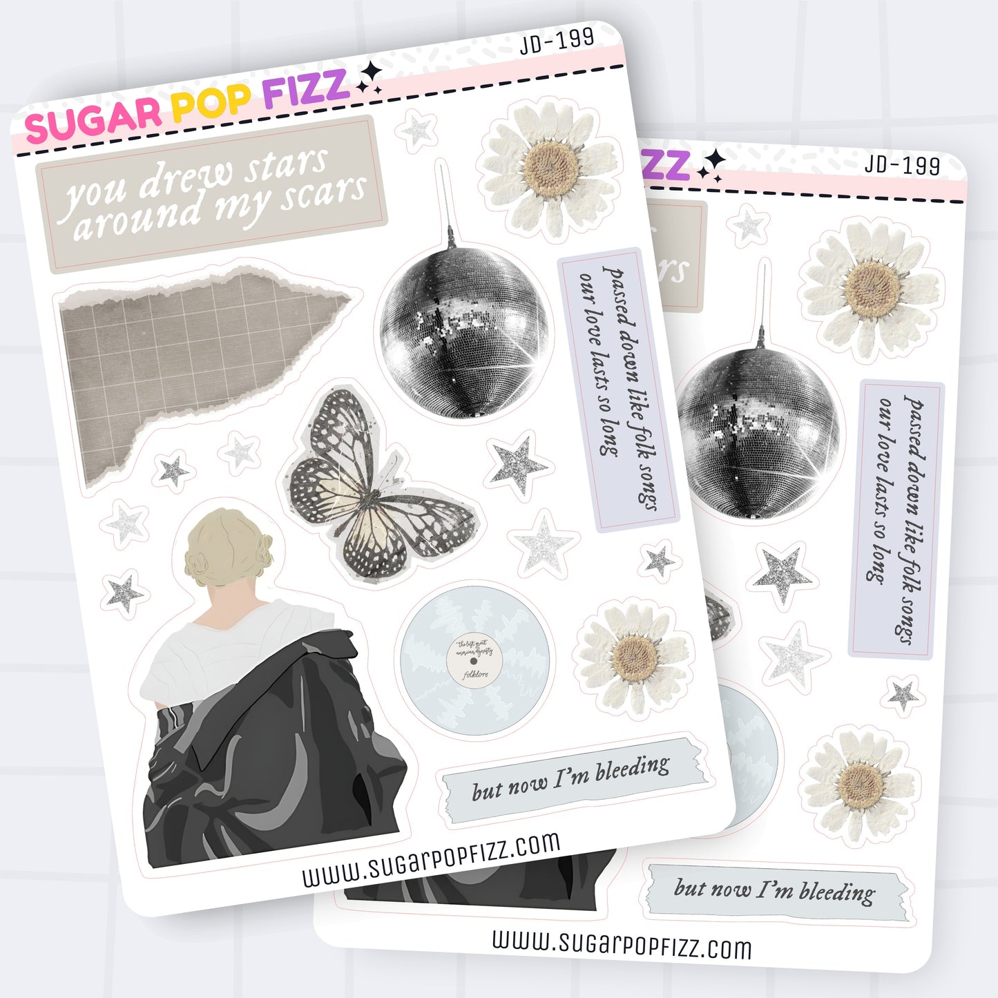 Folklore Journaling Deco Stickers - JD199