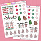 Christmas Tree Cake Journaling Deco Stickers - JD203