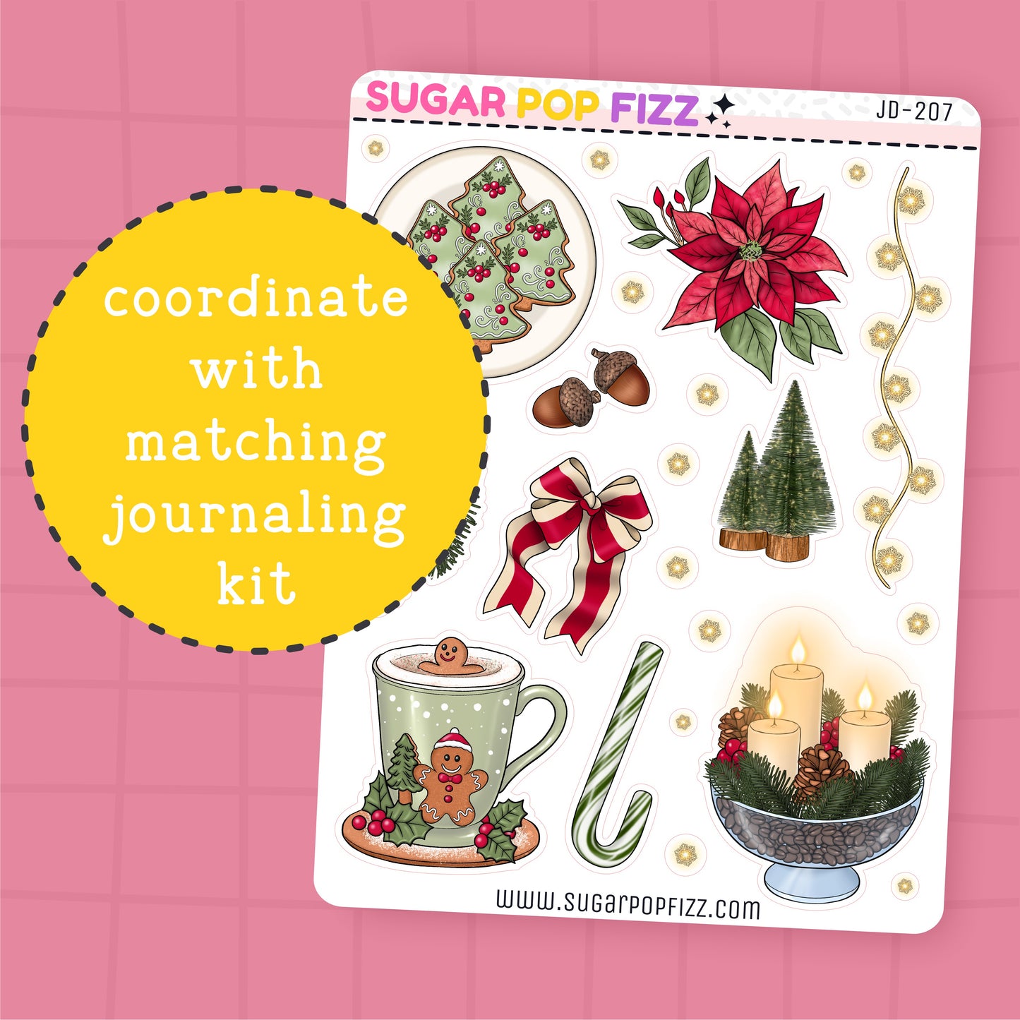 Christmas Magic Journaling Deco Stickers - JD207