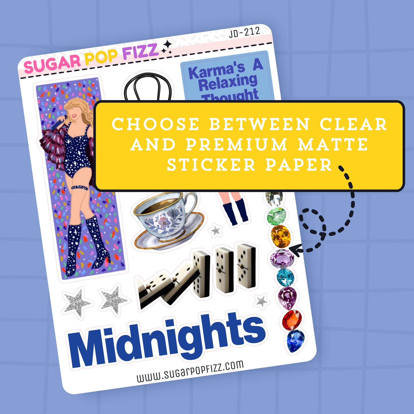 Midnights Journaling Deco Stickers - JD212