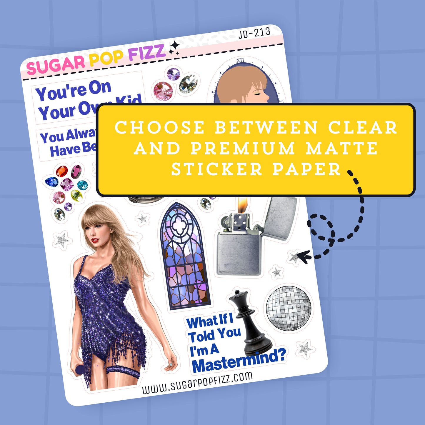 Midnights Journaling Deco Stickers - JD213