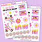 Roller Disco Journaling Deco Stickers - JD214