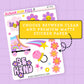 Roller Disco Journaling Deco Stickers - JD215