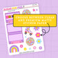 Roller Disco Journaling Deco Stickers - JD216