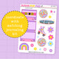 Roller Disco Journaling Deco Stickers - JD216