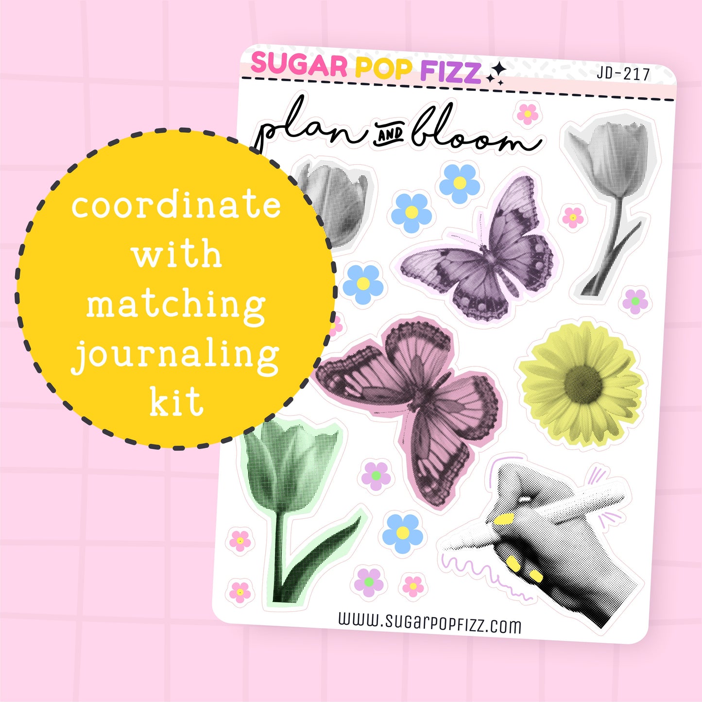 Bloom Journaling Deco Stickers - JD217