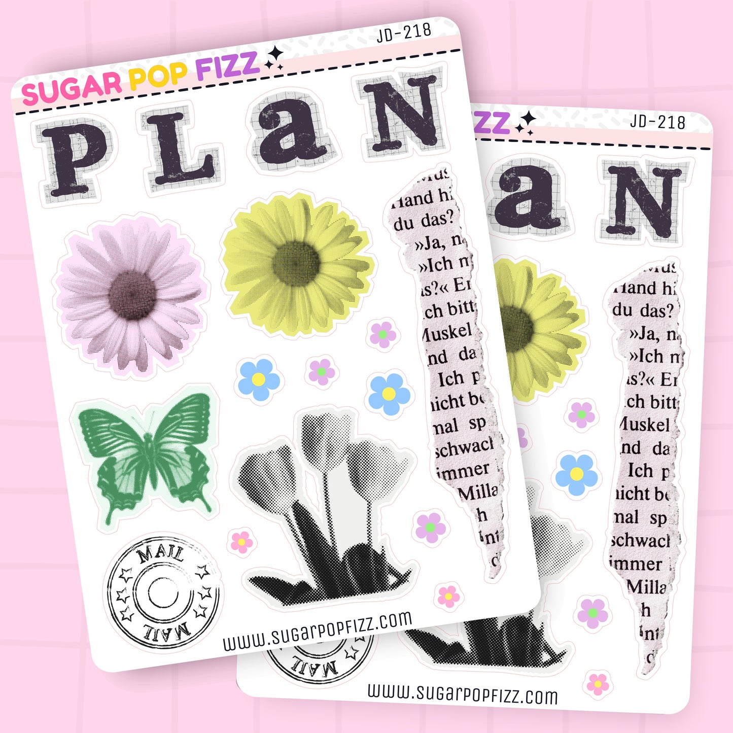 Bloom Journaling Deco Stickers - JD218