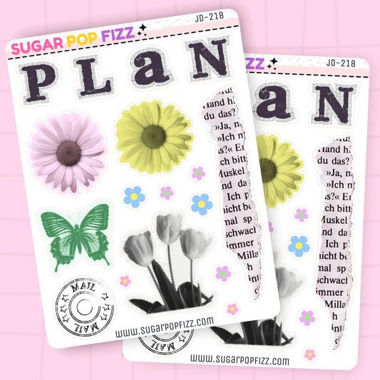Bloom Journaling Deco Stickers - JD218