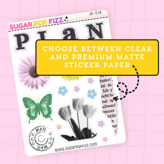 Bloom Journaling Deco Stickers - JD218