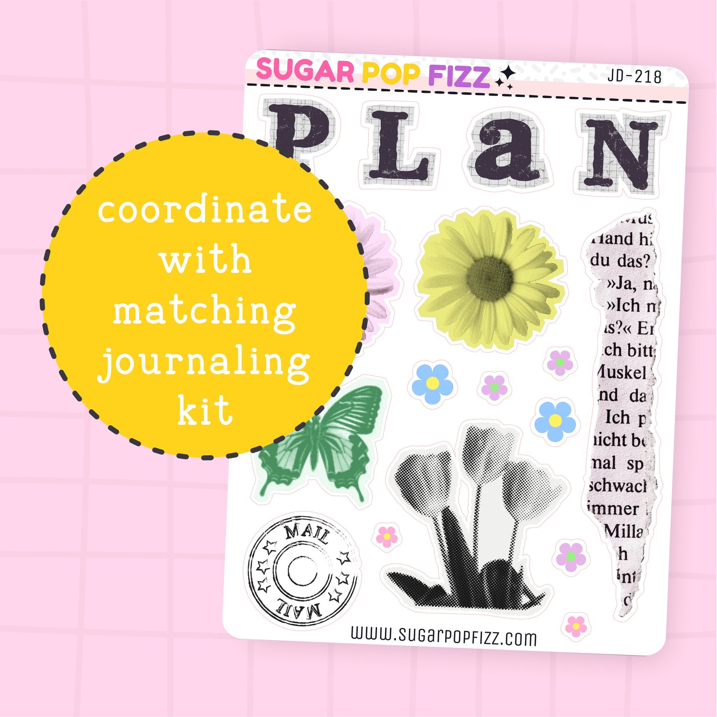 Bloom Journaling Deco Stickers - JD218