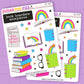 Bookish Rainbow Journaling Deco Stickers - JD222