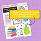 Bookish Rainbow Journaling Deco Stickers - JD222