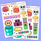 Retro Gamer Journaling Deco Stickers - JD223