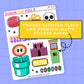 Retro Gamer Journaling Deco Stickers - JD223