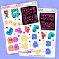 Retro Gamer Journaling Deco Stickers - JD225