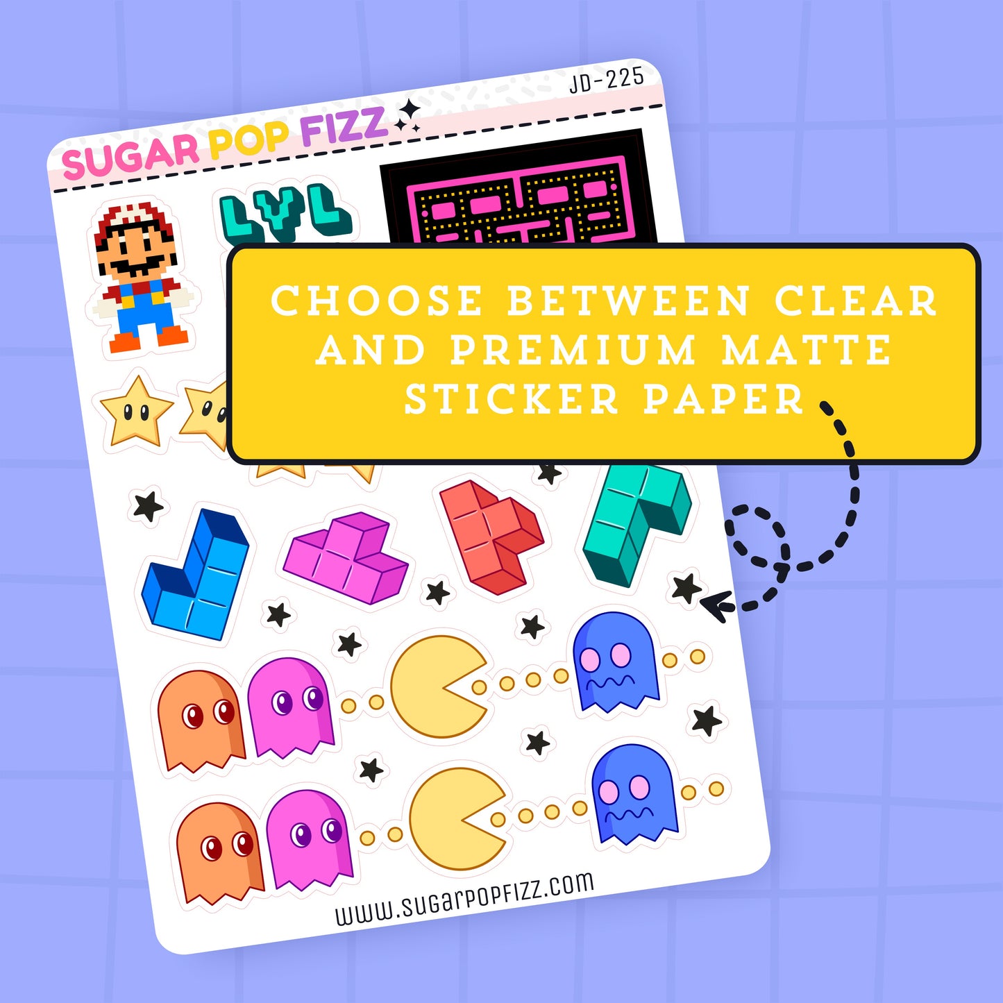 Retro Gamer Journaling Deco Stickers - JD225