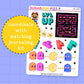 Retro Gamer Journaling Deco Stickers - JD225