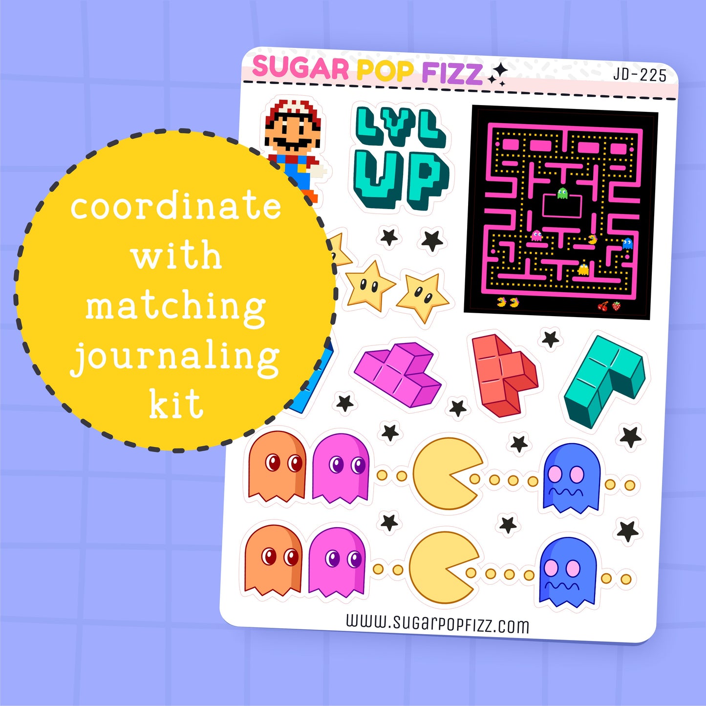 Retro Gamer Journaling Deco Stickers - JD225