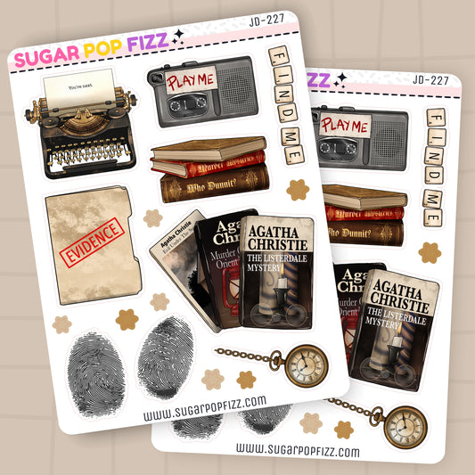 Mystery Thriller Journaling Deco Stickers - JD227