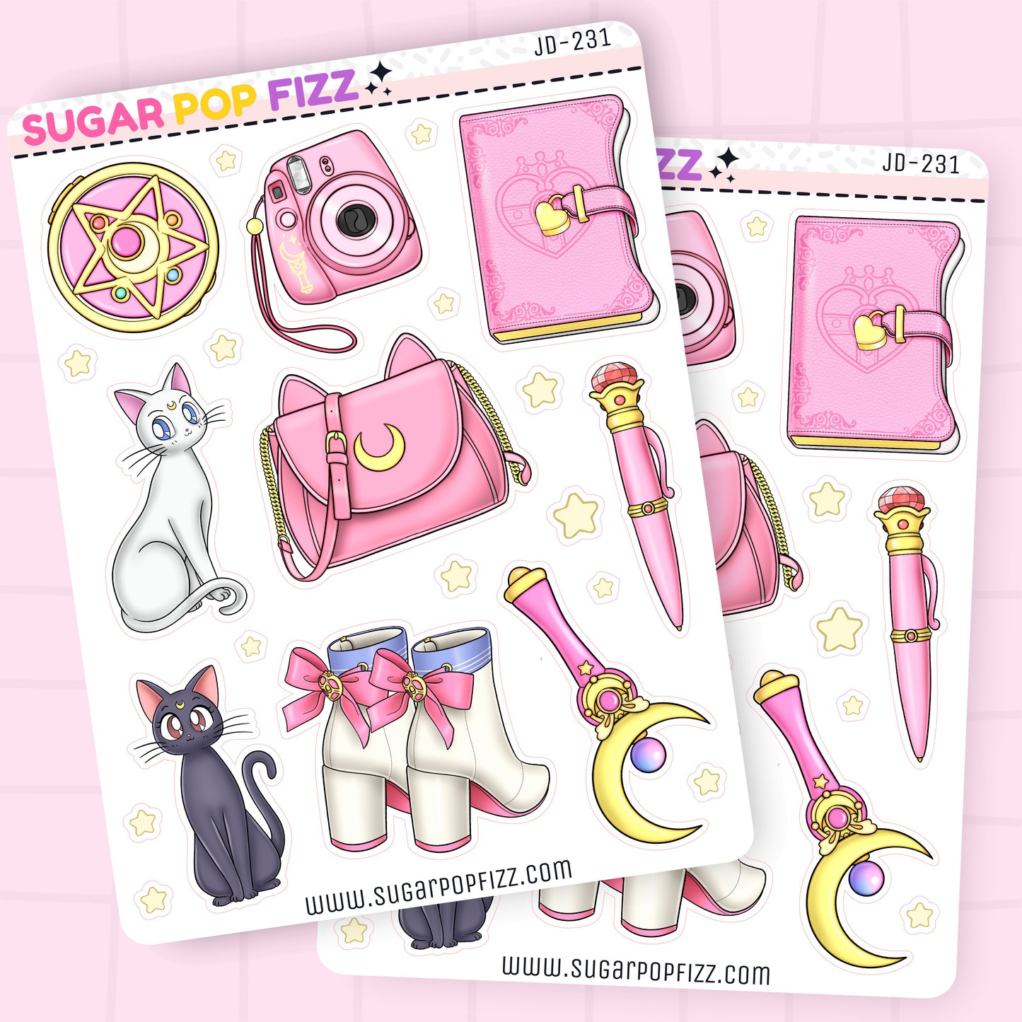 Moonie Cafe Journaling Deco Stickers - JD231