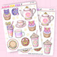 Moonie Cafe Journaling Deco Stickers - JD232