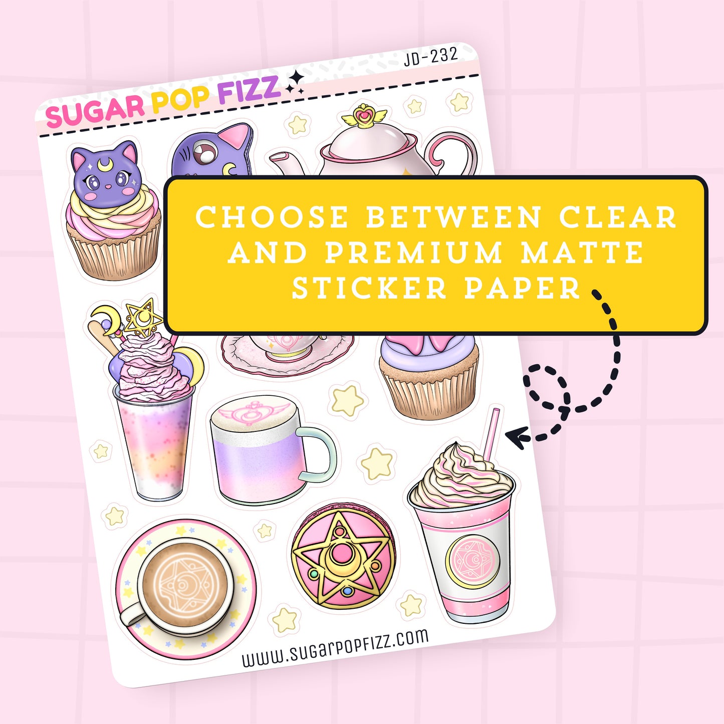 Moonie Cafe Journaling Deco Stickers - JD232
