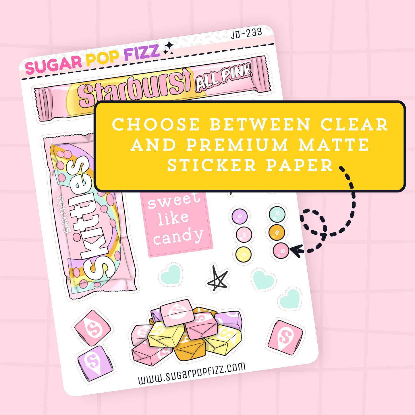 Sweet Journaling Deco Stickers - JD233