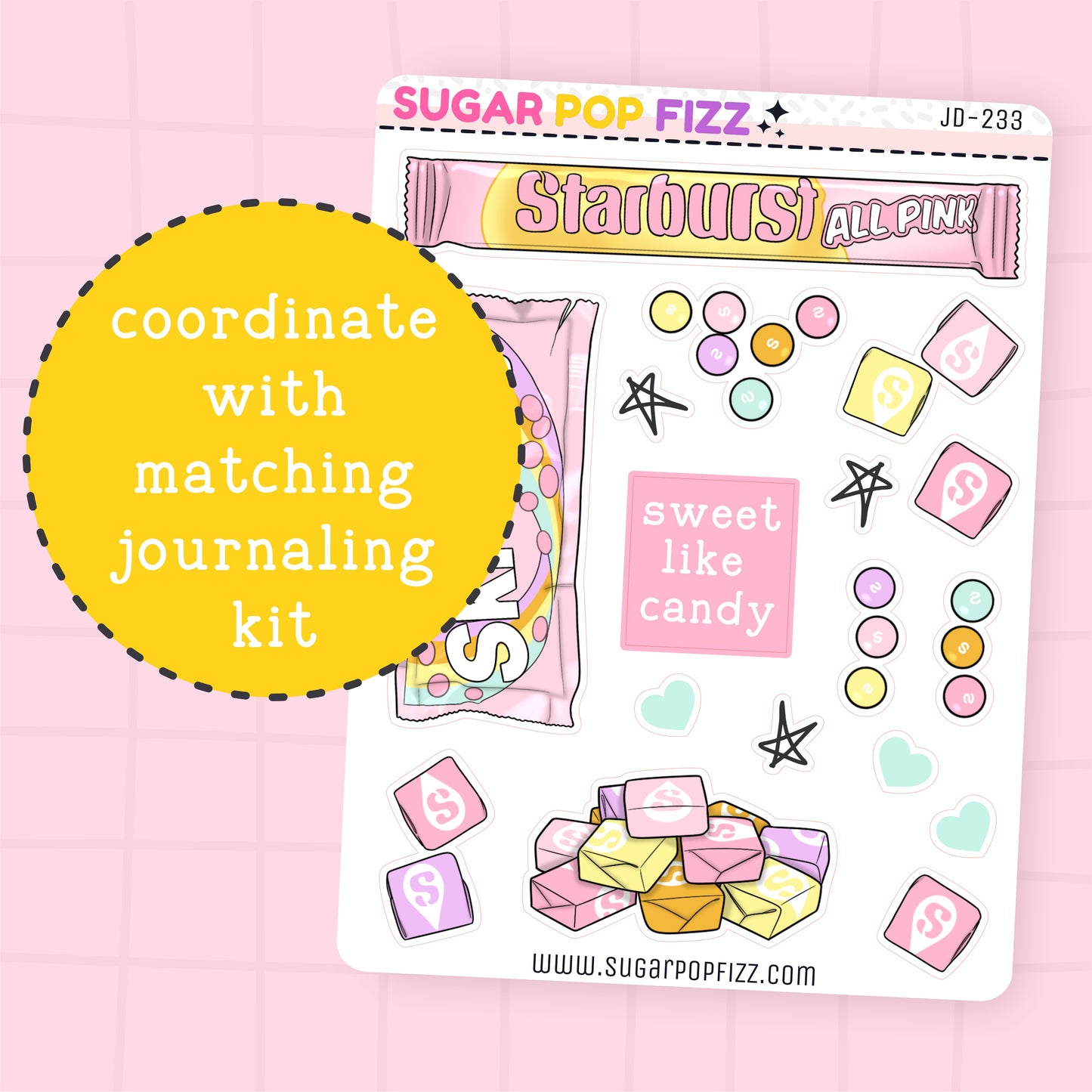Sweet Journaling Deco Stickers - JD233