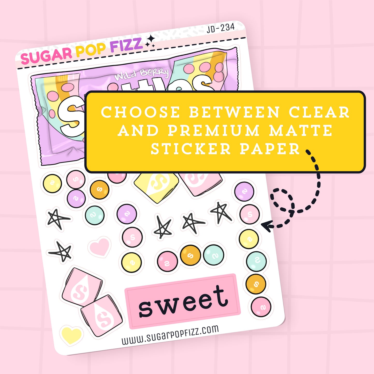 Sweet Journaling Deco Stickers - JD234
