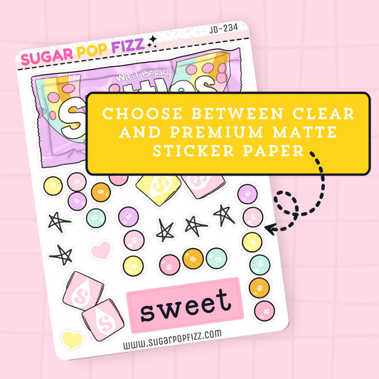 Sweet Journaling Deco Stickers - JD234