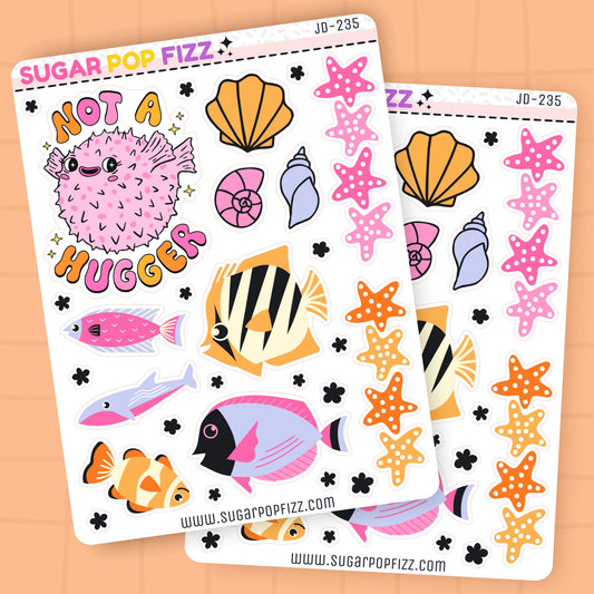 Sea Life Journaling Deco Stickers - JD235