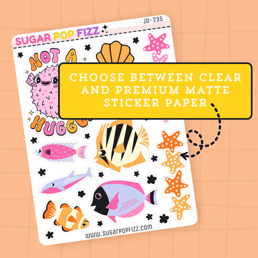 Sea Life Journaling Deco Stickers - JD235