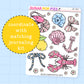 Coastal Coquette Journaling Deco Stickers - JD237