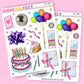 Birthday Bash Journaling Deco Stickers - JD238