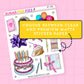 Birthday Bash Journaling Deco Stickers - JD238