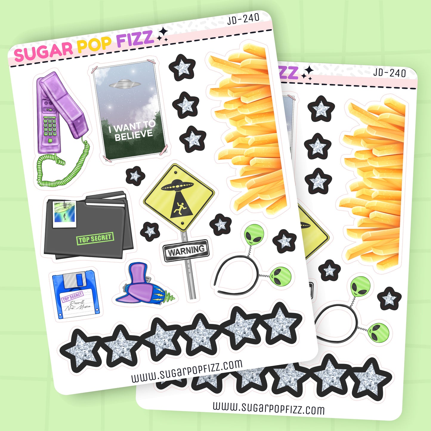 Close Encounters Journaling Deco Stickers - JD240