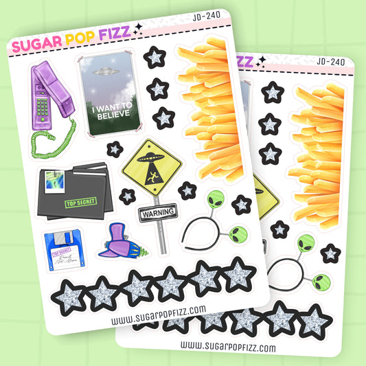 Close Encounters Journaling Deco Stickers - JD240