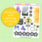 Close Encounters Journaling Deco Stickers - JD240
