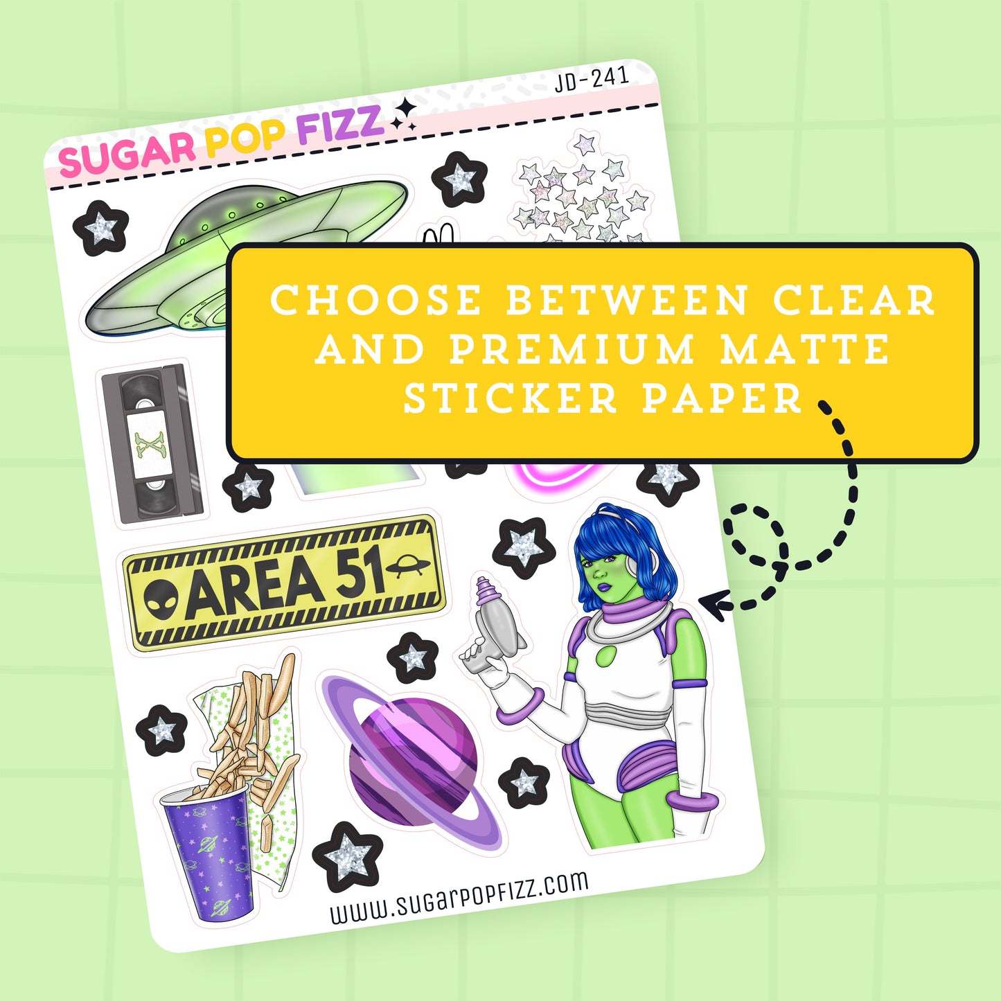 Close Encounters Journaling Deco Stickers - JD241