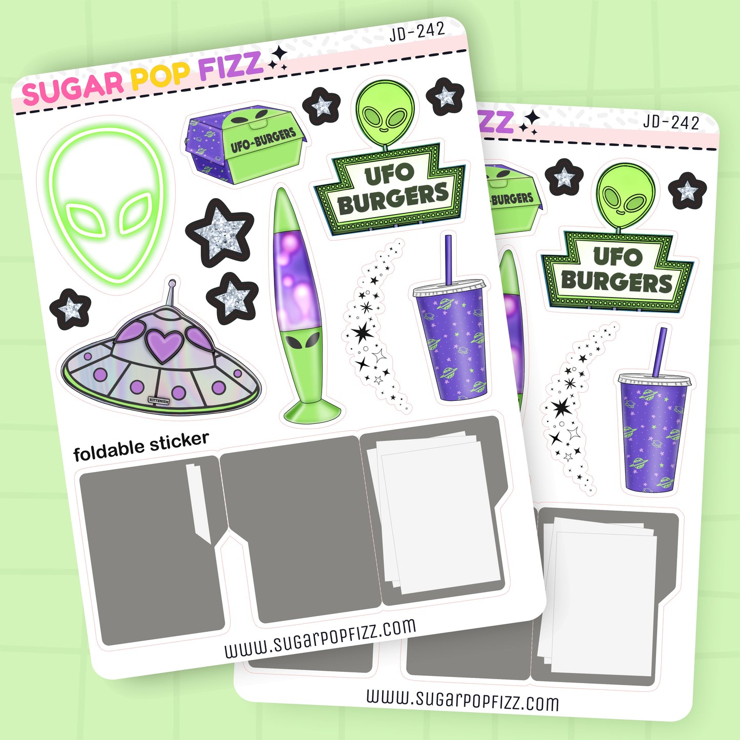 Close Encounters Journaling Deco Stickers - JD242