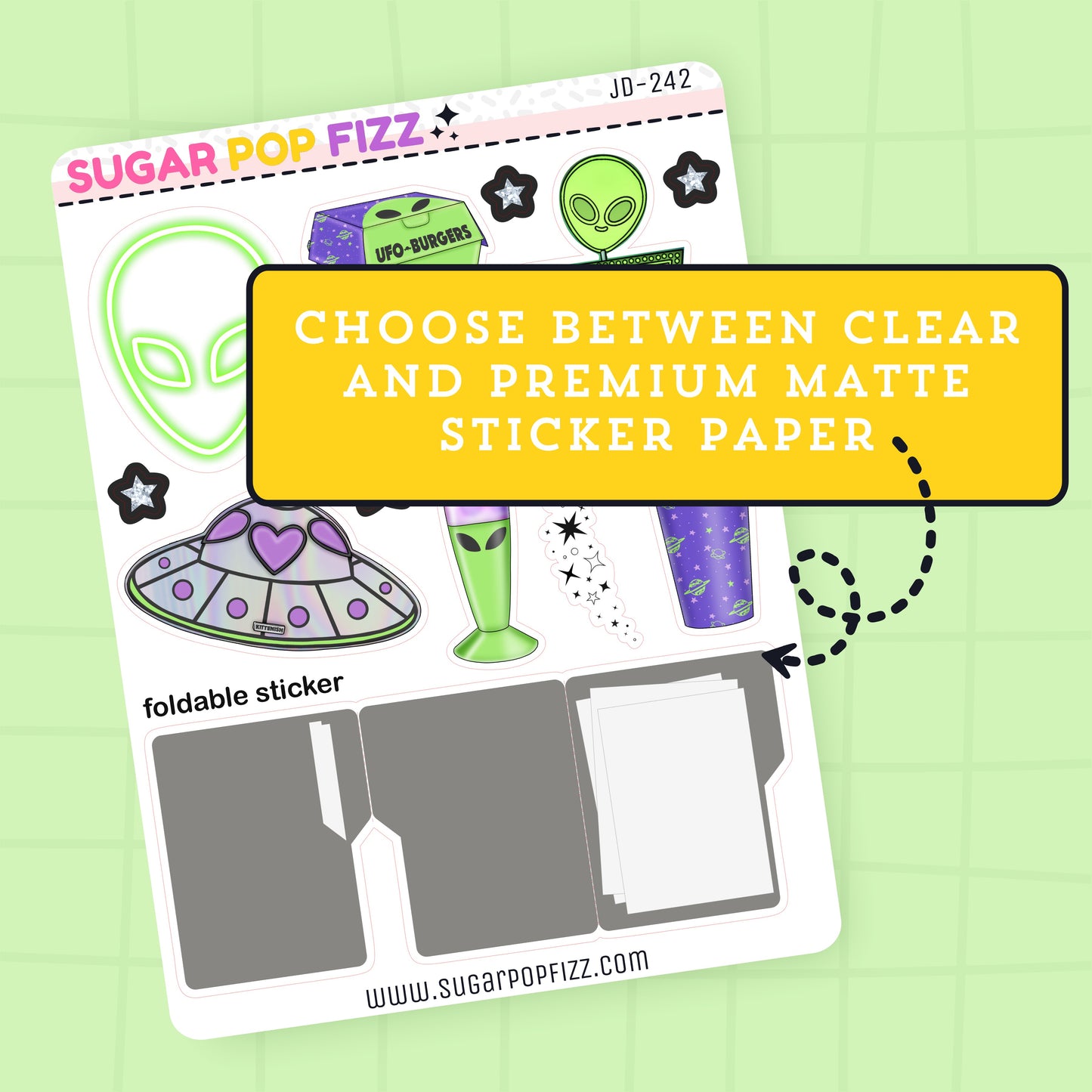 Close Encounters Journaling Deco Stickers - JD242