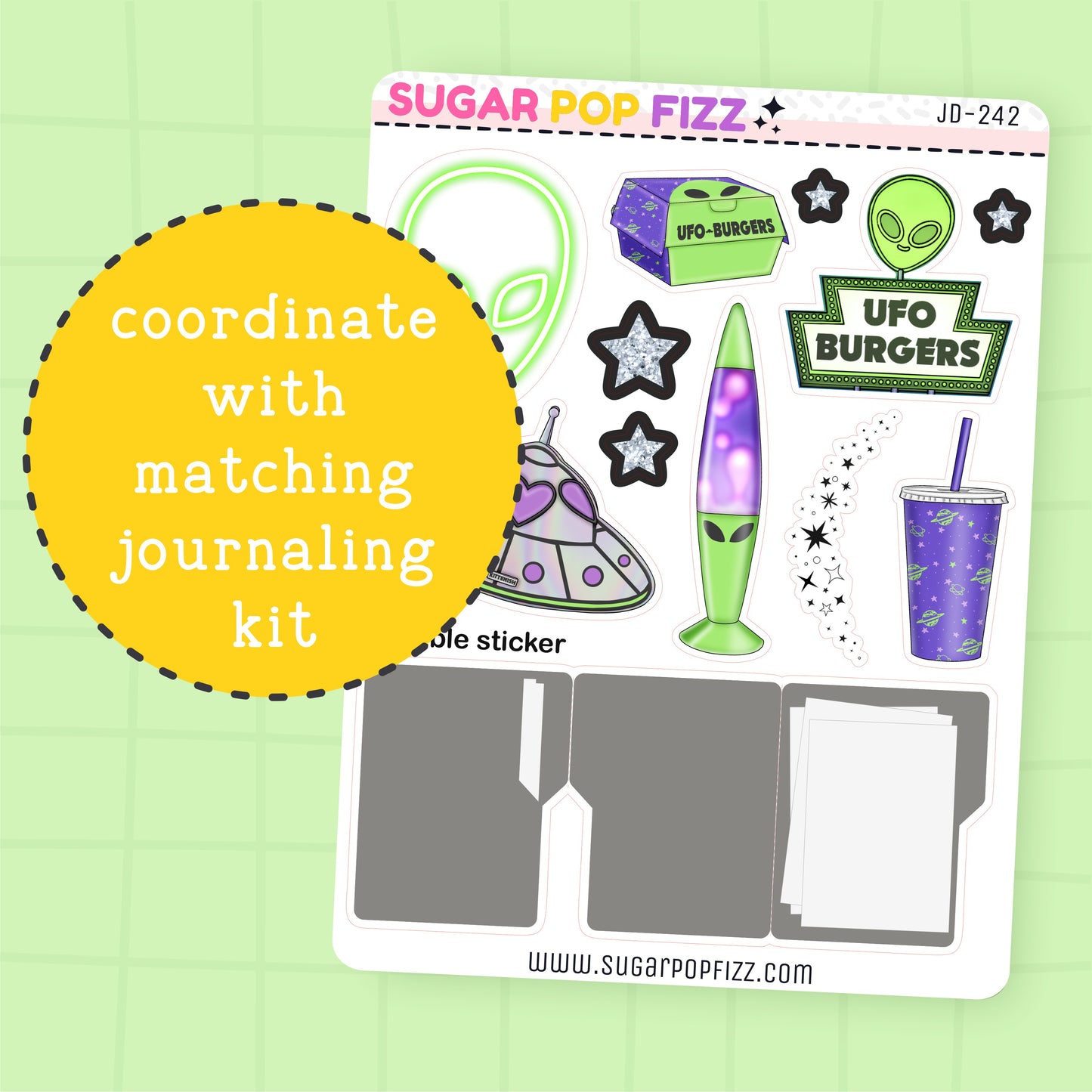 Close Encounters Journaling Deco Stickers - JD242