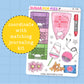 Skater Journaling Deco Stickers - JD245