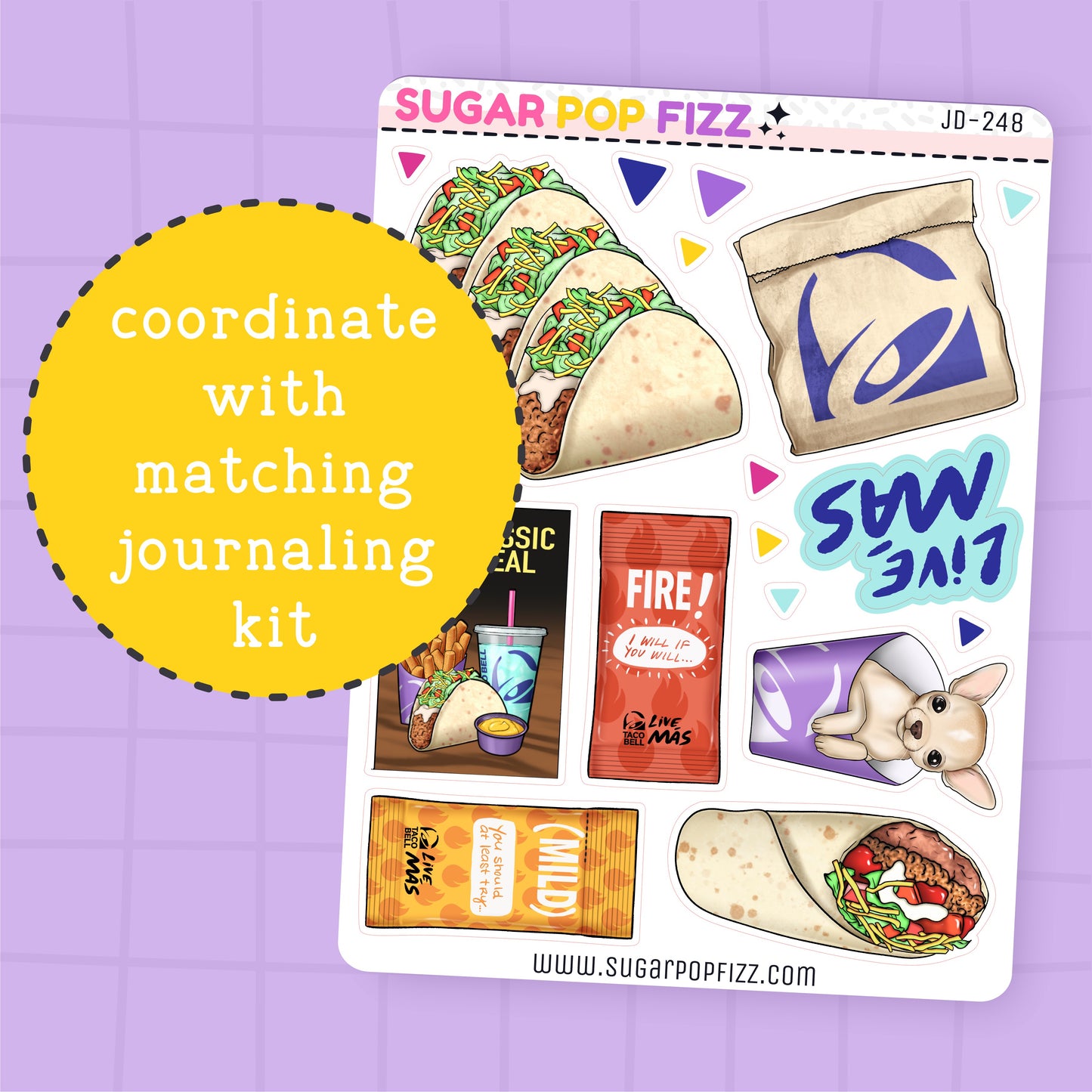 Live Mas Journaling Deco Stickers - JD248