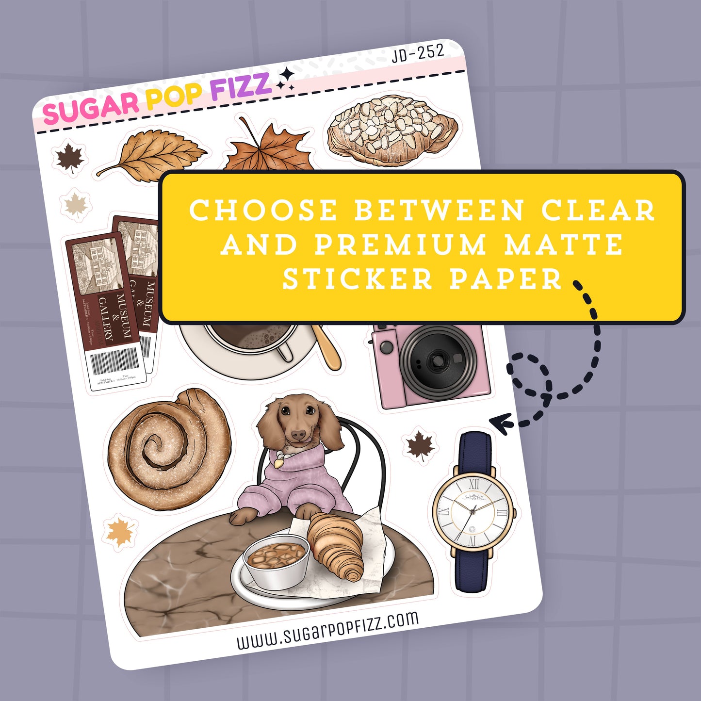 Autumn in the City Journaling Deco Stickers - JD252