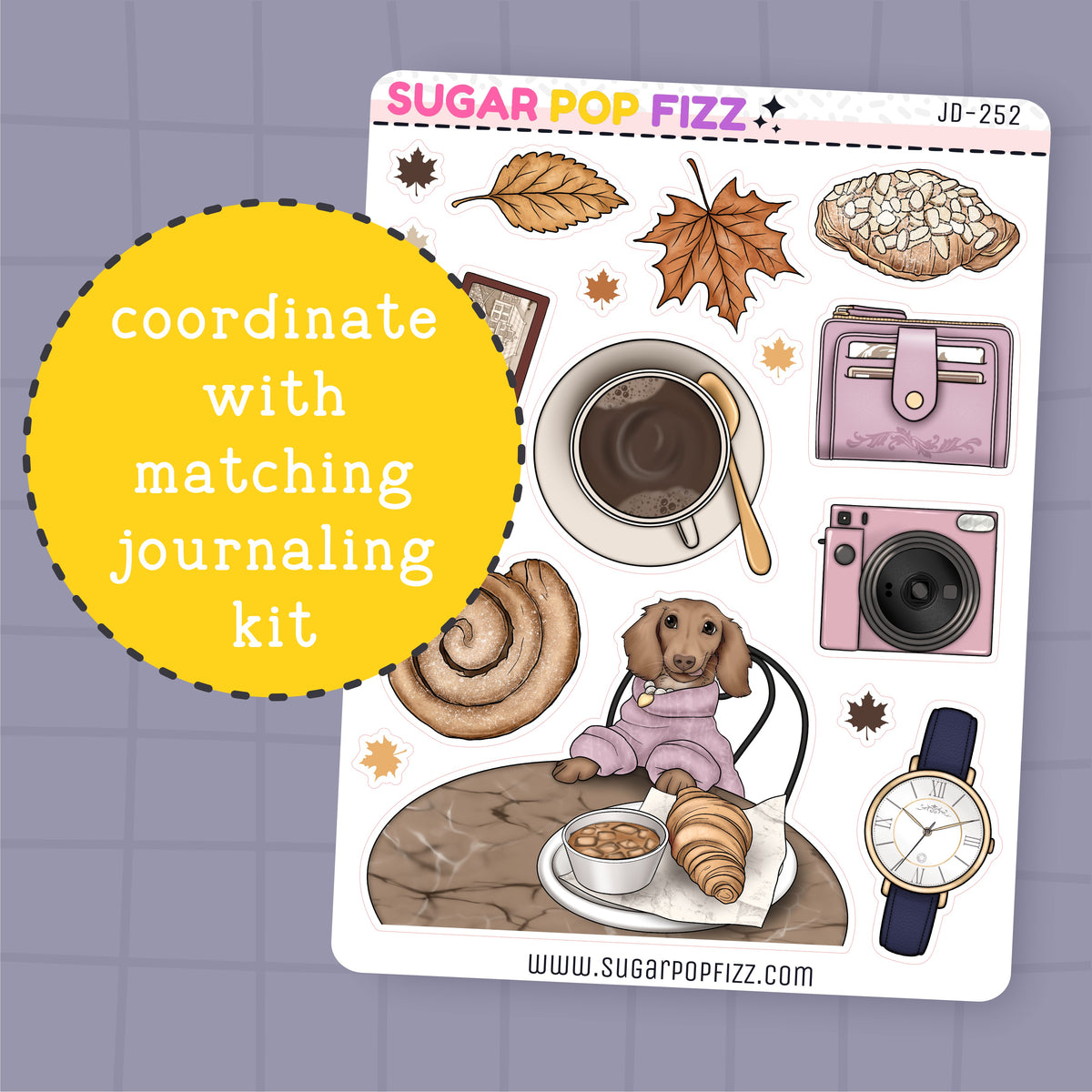 Autumn in the City Journaling Deco Stickers - JD252