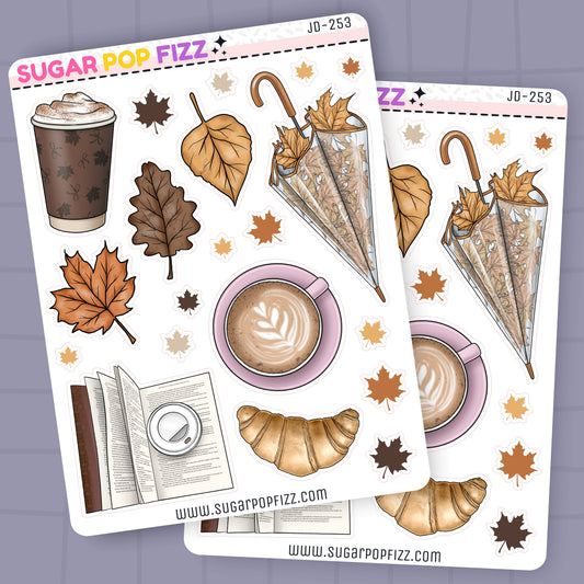 Autumn in the City Journaling Deco Stickers - JD253