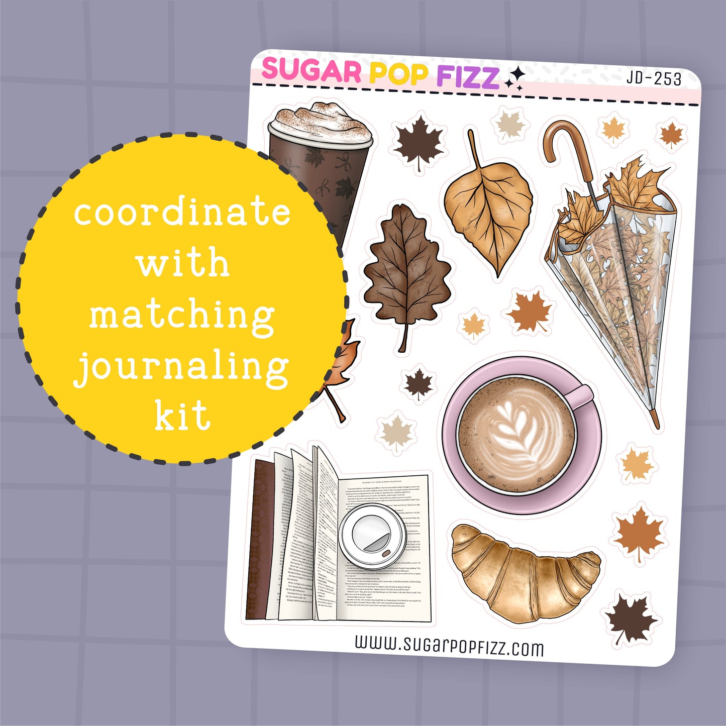 Autumn in the City Journaling Deco Stickers - JD253